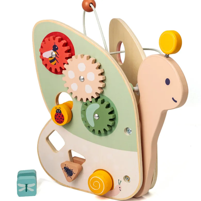 Papillon d'activités en bois
