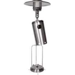 Parasol chauffant oslo chauffage d'extérieur gaz acier inox + housse