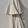 Parasol à manivelle en aluminium et toile - gris anthracite