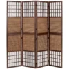 Paravent marron bambou shoji