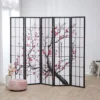 Paravent 5 pans shoji cerisier