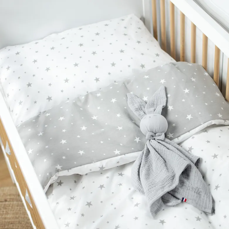 Parure bébé réversible coton stella