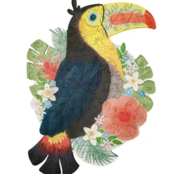 Paulette et sacha puzzle en bois toucan