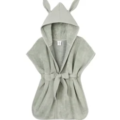 Peignoir bébé enfant capuche bambou
