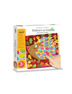 Peinture au doigt animaux colorés