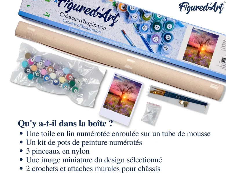Peinture par numéro arbre corps de femme