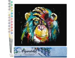 Peinture par numéro babouin pop art