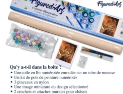 Peinture par numéro couple lion et .
