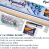 Peinture par numéro falaise et vagues