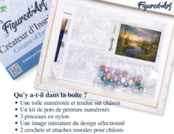 Peinture par numéro maison de campagne .