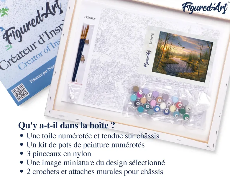 Peinture par numéro maison de campagne .