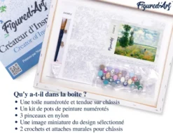 Peinture par numéro monet champ de .