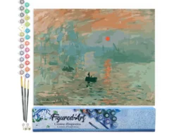 Peinture par numéro monet impression .