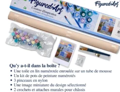 Peinture par numéro petit village grec