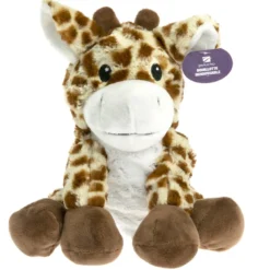 Peluche bouillotte déhoussable girafe