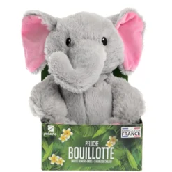 Peluche bouillotte eléphant