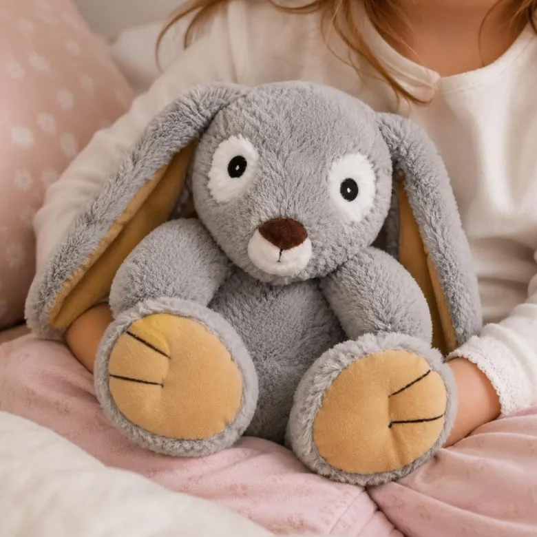 Peluche bouillotte lapin