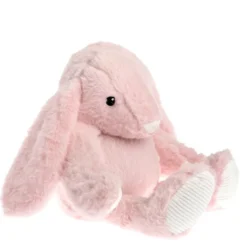 Peluche bouillotte lapin rose