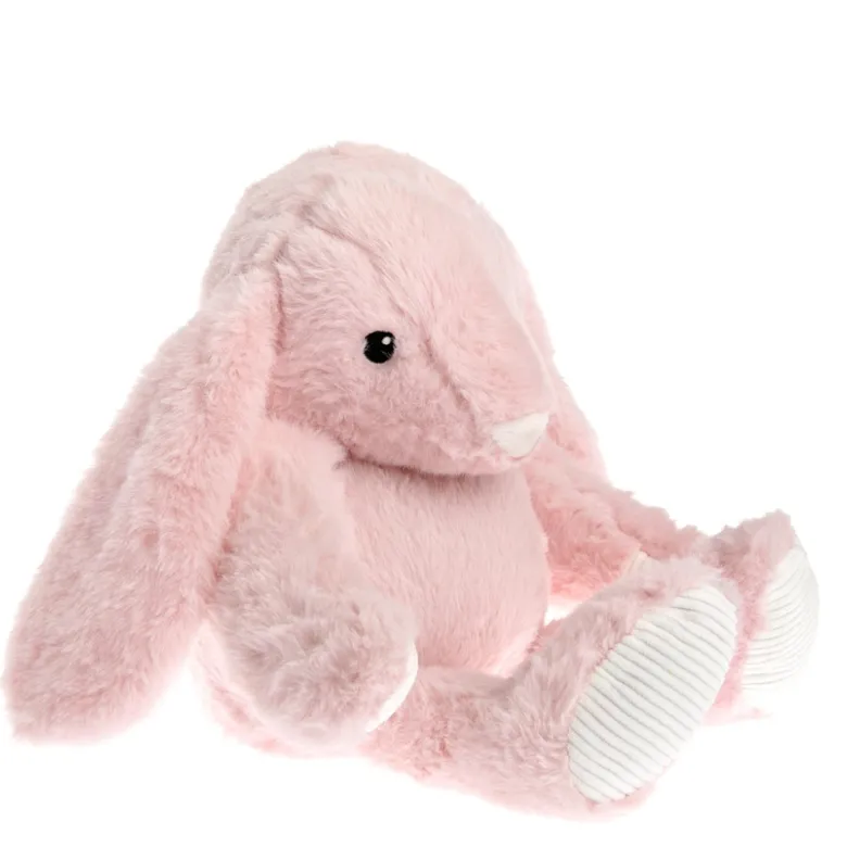 Peluche bouillotte lapin rose