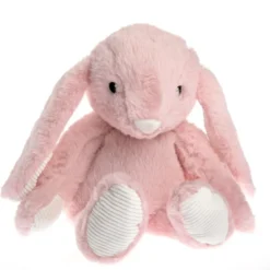 Peluche bouillotte lapin rose