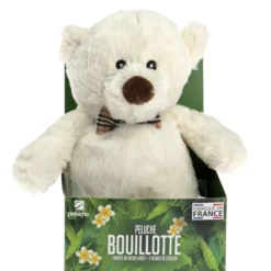 Peluche bouillotte ours blanc