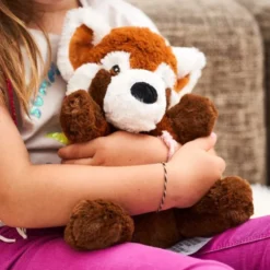 Peluche bouillotte panda roux