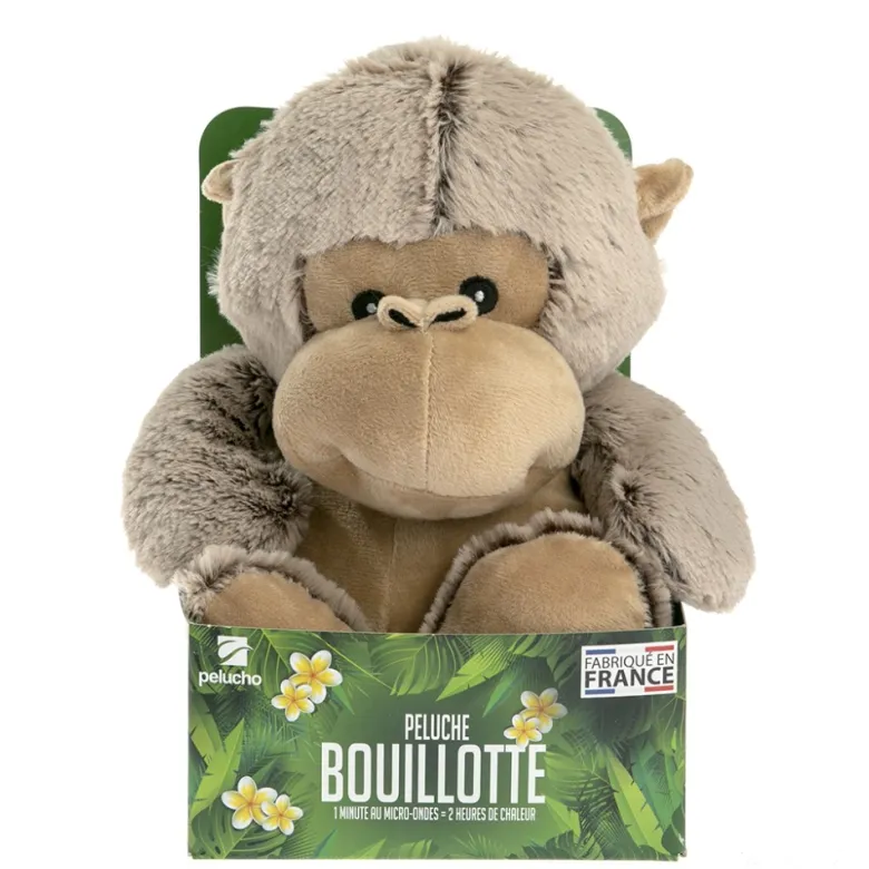 Peluche bouillotte singe
