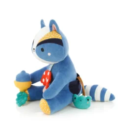 Peluche d'activités Gaston raton laveur