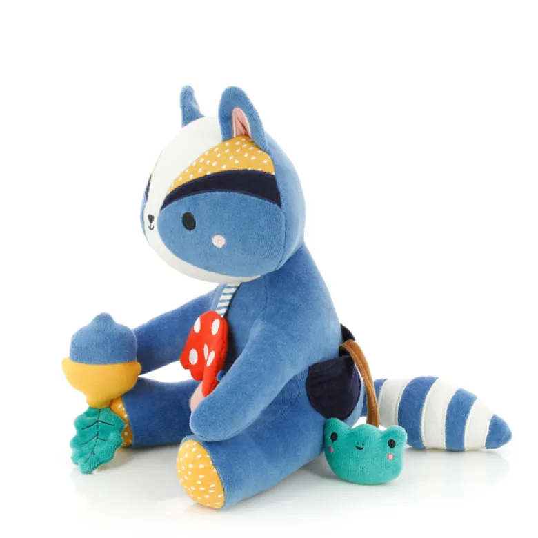 Peluche d'activités Gaston raton laveur