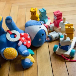 Peluche d'activités Gaston raton laveur