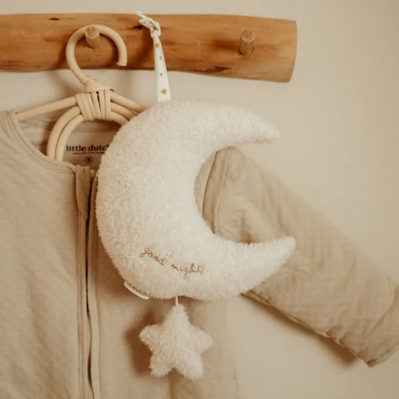 Peluche musicale à suspendre lune et étoile newborn