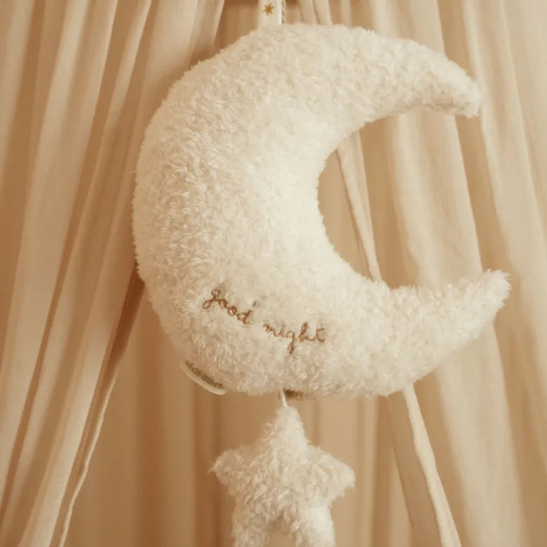 Peluche musicale à suspendre lune et étoile newborn