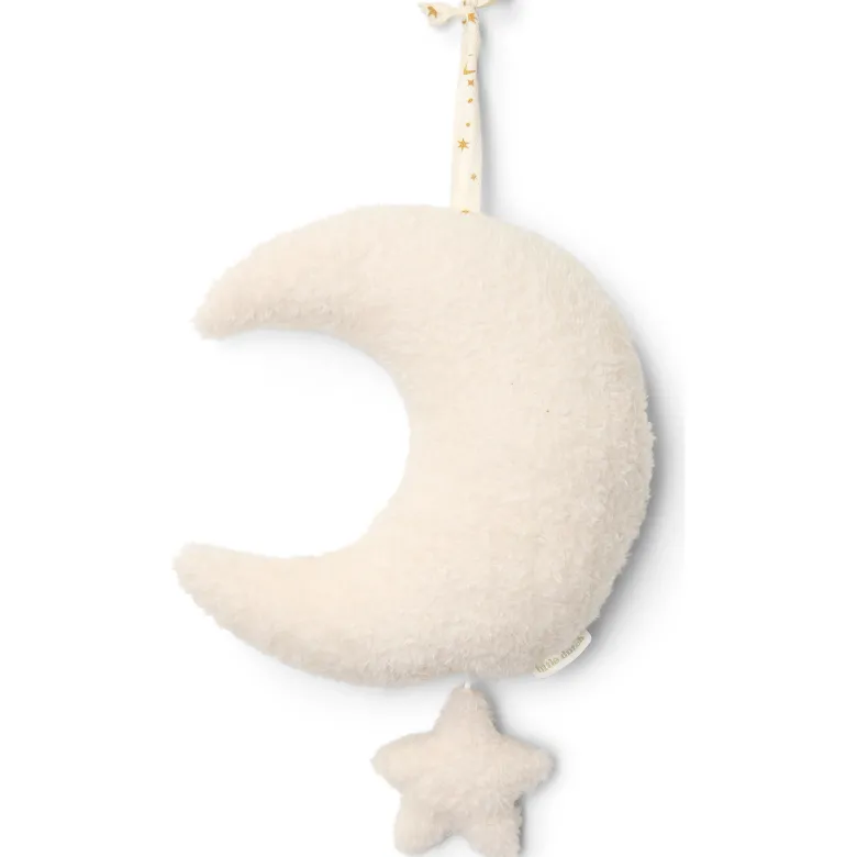 Peluche musicale à suspendre lune et étoile newborn