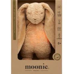 Peluche veilleuse lapin nature bio avec sons & lumières cappuccino 2.0