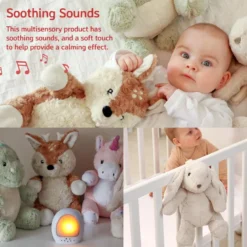 Peluche veilleuse musicale billy le lapi