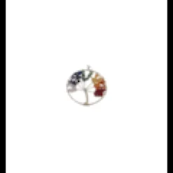 Pendentif arbre de vie avec véritables p