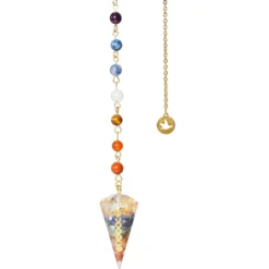 Pendule orgonite 7 chakras