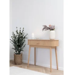 Perle-console décor bois naturel 100 cm