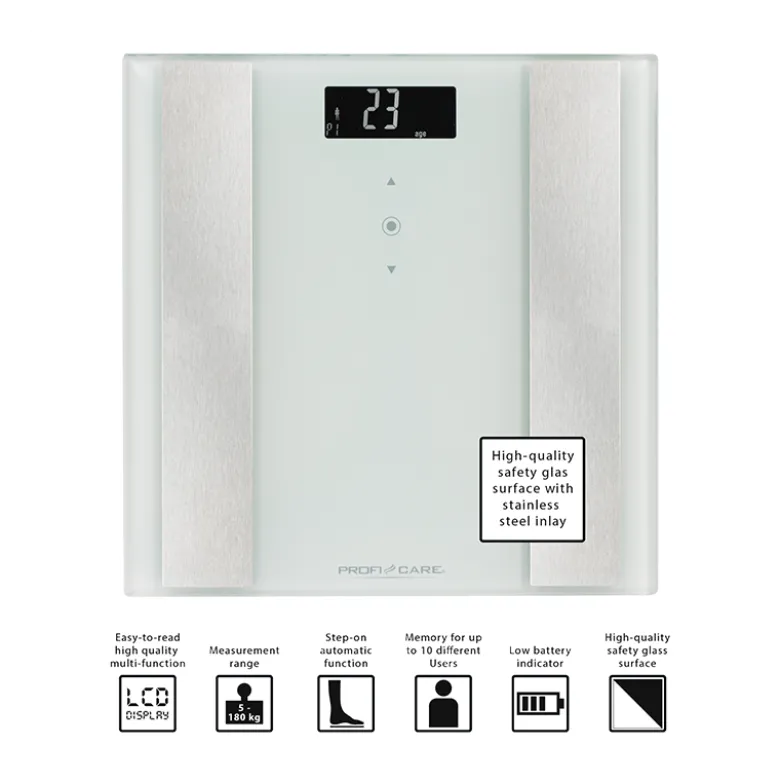Pese personne 8 en 1 proficare pc-pw 3007 fa blanc
