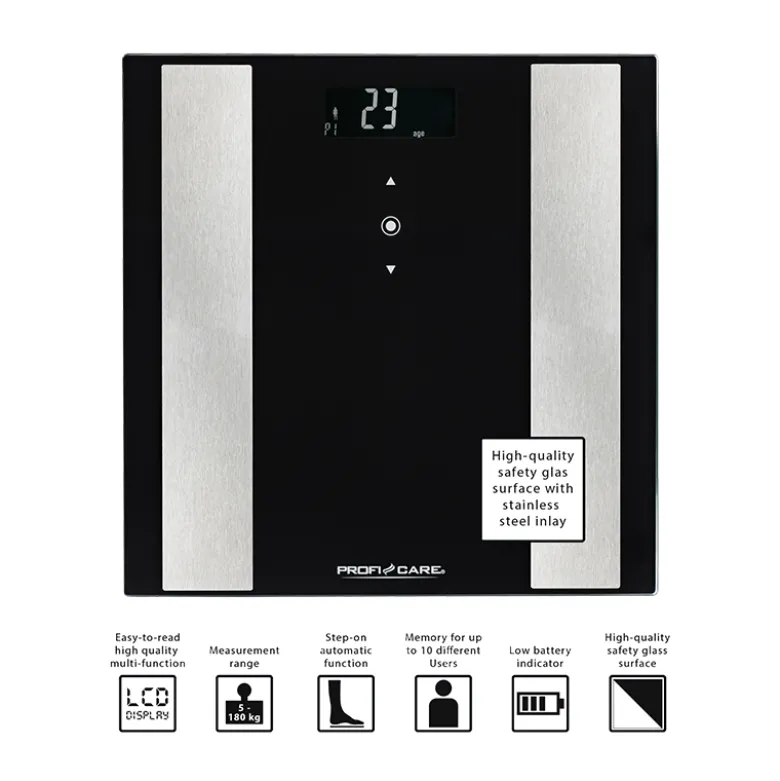 Pese personne 8 en 1 proficare pc-pw 3007 fa noir
