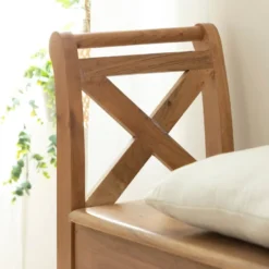 Petit banc en bois d'acacia isolde