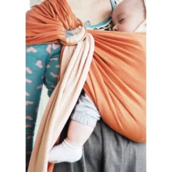 Petite echarpe sans noeud - nude,caramel