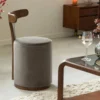 Petit fauteuil gris en manguier adonis