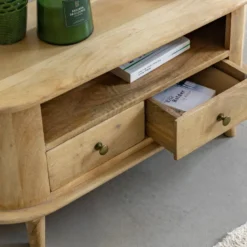 Petit meuble tv en bois de manguier