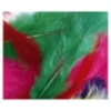 Petit sachet 20 plumes de 7cm colorees