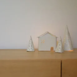 Photophores village de noël - kit diy