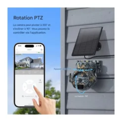 Piège photo wifi - 360° panneau solaire
