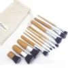 Pinceaux en bambou - lot de 11 pièces