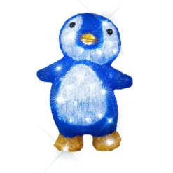 Pingouin acrylique lumineux déco de noël