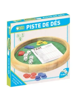 Piste de dés en bois